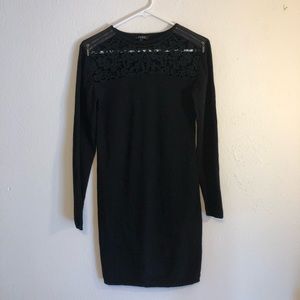 Black lace sweater dress by Yuka Paris